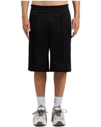 Palm Angels - Curved Logo Track Shorts - Lyst