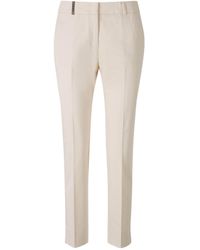 Peserico - Belt-Loop Casual Pants - Lyst