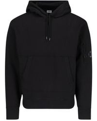 C.P. Company - Lens Detailed Drawstring Hoodie - Lyst