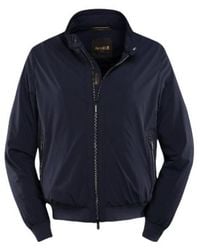 Moorer - Long-Sleeved Zipped Bomber Jacket - Lyst