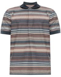 Paul Smith - Striped Short Sleeve Polo Shirt - Lyst