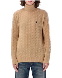 Polo Ralph Lauren - Pony Embroidered Roll Neck Jumper - Lyst
