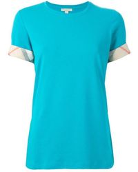 Burberry - Classic Checked Short-Sleeved T-Shirt - Lyst