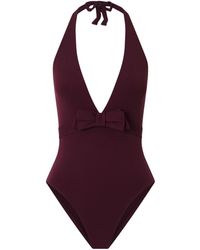 Eres - Halter-Neck Bow-Embellished Swimsuit - Lyst