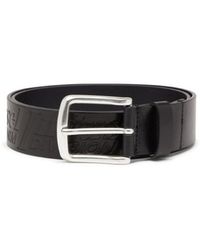 DIESEL - B-Flag-D Embossed Belt - Lyst