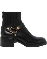 Chloé - Round-Head Short Boots - Lyst