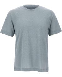 Eleventy - Contrast Trim T-Shirt - Lyst