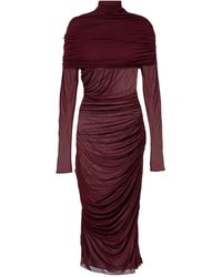 Mugler - Perspective Pleated Dress - Lyst