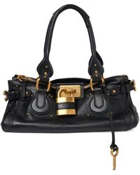 Chloé - Chloé Paddington Padlock Detailed Shoulder Bag - Lyst