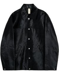 sunflower - Lapel Leather Jacket - Lyst