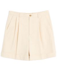 Valentino - Cotton Canvas Cuffed Bermuda Shorts - Lyst