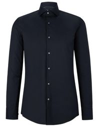 BOSS - Spread-Collar Button -Up Shirt - Lyst