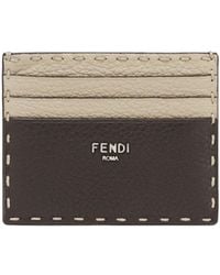 Fendi - Selleria Stitch Detailed Card Holder - Lyst