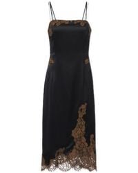 Dorothee Schumacher - Lace-Trim Satin Camisole Dress - Lyst