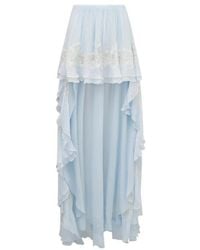 LoveShackFancy - Jolina Ruffled High-Low Skirt - Lyst