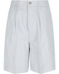 Woolrich - Pleated Tailored Shorts - Lyst