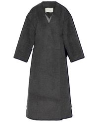 Entire studios - V-Neck Wool Coat - Lyst