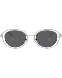 DIESEL - Oval Frame Sunglasses - Lyst