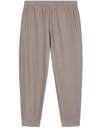 Emporio Armani - Lyocell-Blend Interlock-Jersey Joggers With Jacquard Lettering - Lyst