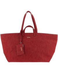 A.P.C. - Le Drummer Toile Large Tote Bag - Lyst