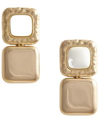Self-Portrait - Mottled Tiered Earrings - Lyst