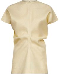 TOTEME - Gathered Short-Sleeve Top - Lyst