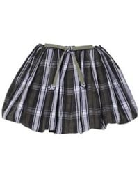 Patou - Checked Balloon Miniskirt - Lyst