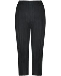 Pleats Please Issey Miyake - Pleated Elastic Waist Pants - Lyst