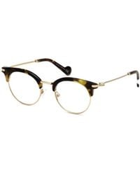 Moncler - Eyewear Round Frame Glasses - Lyst