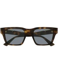 Gucci - Eyewear Rectangular Frame Sunglasses - Lyst