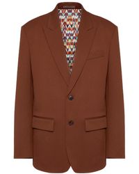 Valentino - Single-Breasted Long-Sleeved Blazer - Lyst