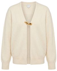Bottega Veneta - V-Neck Knitted Cardigan - Lyst