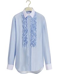 Dior - Iviera Blouse With Ruffled Plastron - Lyst