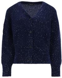 Fabiana Filippi - Sequin-Embellished V-Neck Cardigan - Lyst
