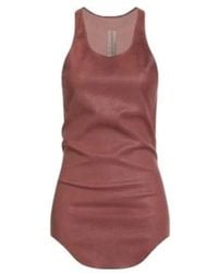 Rick Owens - Solid-Color Sleeveless Leather Top - Lyst