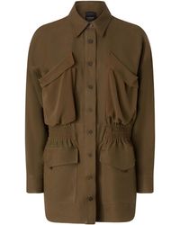 Pinko - Pocket Detailed Button-Up Jacket - Lyst