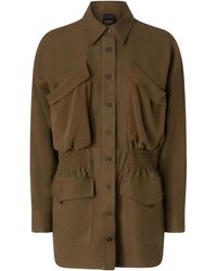 Pinko - Pocket Detailed Button-Up Jacket - Lyst