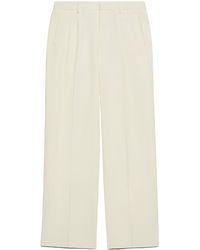 Ami Paris - Ami Pleat Detailed Straight-Leg Trousers - Lyst