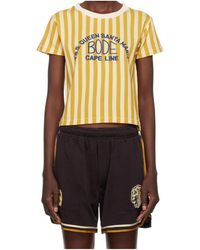 Bode - Medalist Striped T-Shirt - Lyst