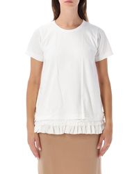 Comme des Garçons - Comme Des Garçons Girl Ruffled-Hem T-Shirt - Lyst