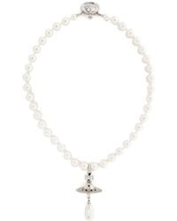 Vivienne Westwood - One Row Embellished Drop Choker - Lyst