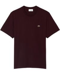 Lacoste - Logo Embroidered T-Shirt - Lyst