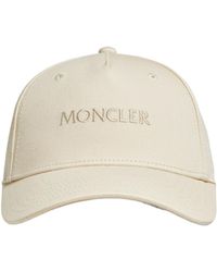 Moncler - Logo Embroidered Curved Peak Cap - Lyst