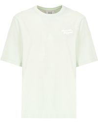 Maison Kitsuné - Maison Kitsuné Logo Embroidered Crewneck T-Shirt - Lyst