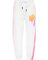 Palm Angels - Sprayed Palm Cotton Track Pants - Lyst