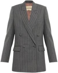 Valentino - Faded Pinstripe Jacket - Lyst
