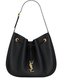 Saint Laurent - Paris Vii Logo Plaque Shoulder Bag - Lyst