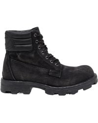 DIESEL - D-Hammer Faded Lace-Up Boots - Lyst