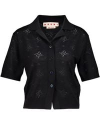 Marni - Openwork Ribbed Shirt - Lyst