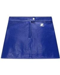 Courreges - Courrèges Reedition Vinyl Mini Skirt - Lyst